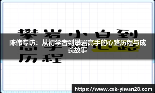 陈伟专访：从初学者到攀岩高手的心路历程与成长故事